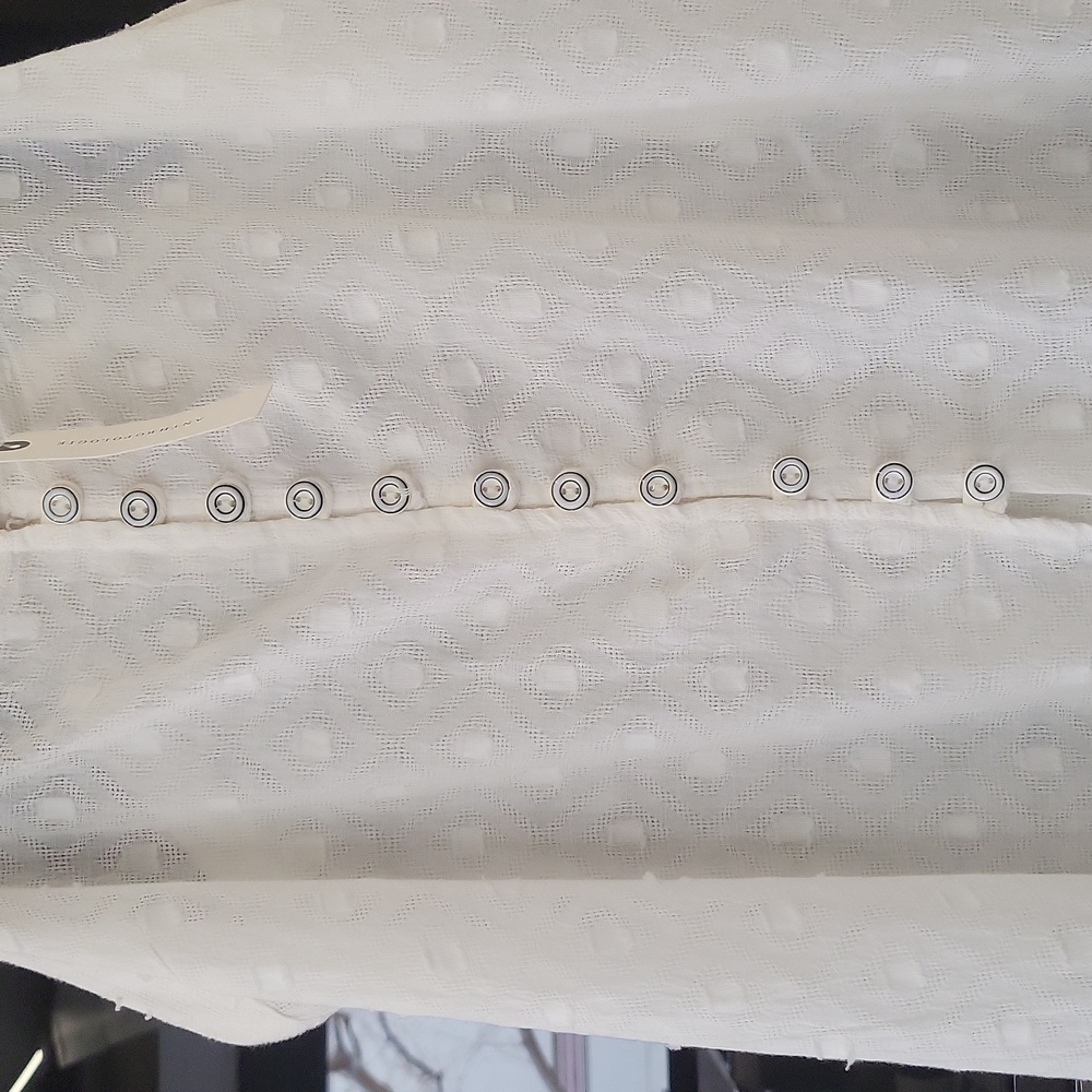 White", Gauze texture", Tank Style sheer dress/cover up" By "Anthropologie" ๐ค - Picture 5 of 17